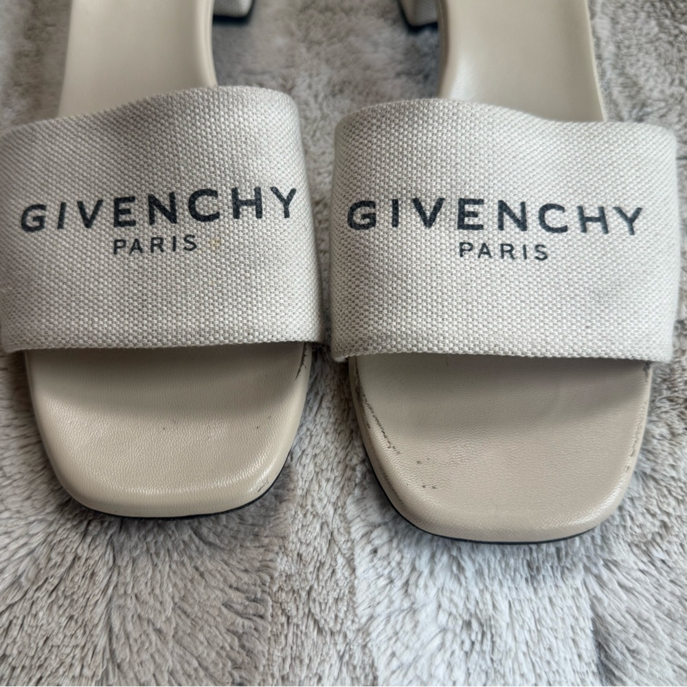 GIVENCHY 4g Slide Sandal In Beigeblack 41.5 - Picture 10 of 13